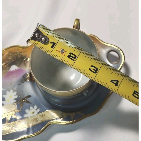 Vintage Shofu Hand-Painted Tea Set Japanese Porcelain Collectible Traditional - Picture 10 of 13